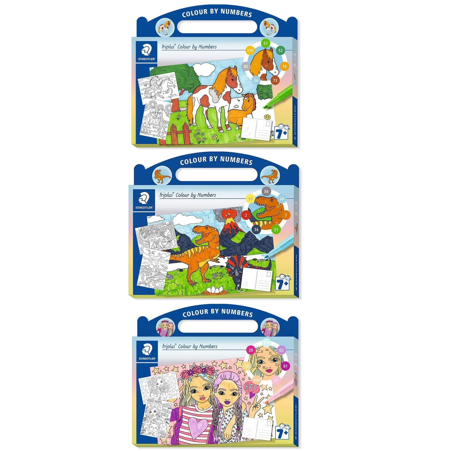 Staedtler Triplus Colour By Numbers Bundle Triple Pack 3 Staedtler Triplus Colour By Numbers Bundle Triple Pack
