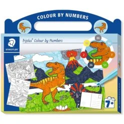 Staedtler Triplus Colour By Numbers Dinosaur